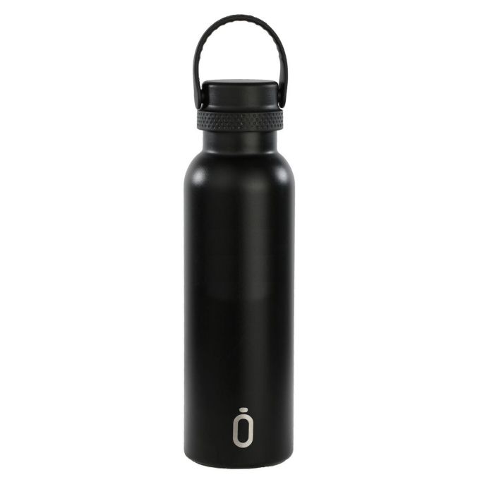 Botella Térmica F.C. Barcelona Black Negro Silicona Acero Inoxidable 1