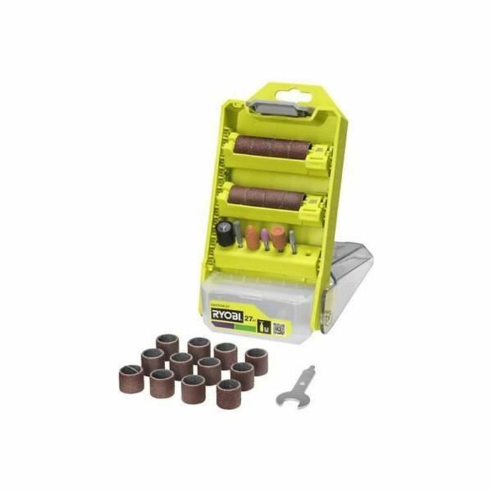 Juego de caja RYOBI RARSGK-27 - 27 piezas para lijar y esmerilar