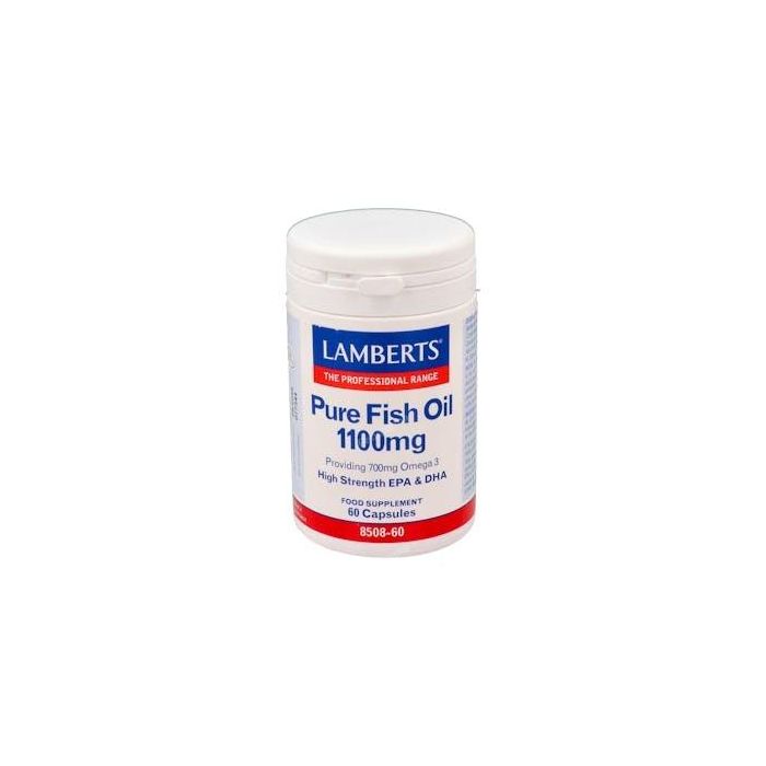 LAMBERTS Aceite de Pescado Puro Omega 3 Alta Potencia 700 mg EPA/DHA 60 Perlas