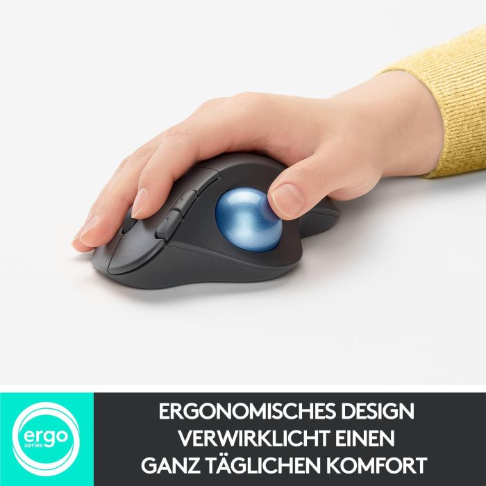 Logitech M575 ERGO Wireless Trackball - Ratón Ergonómico Inalámbrico Graphite 12