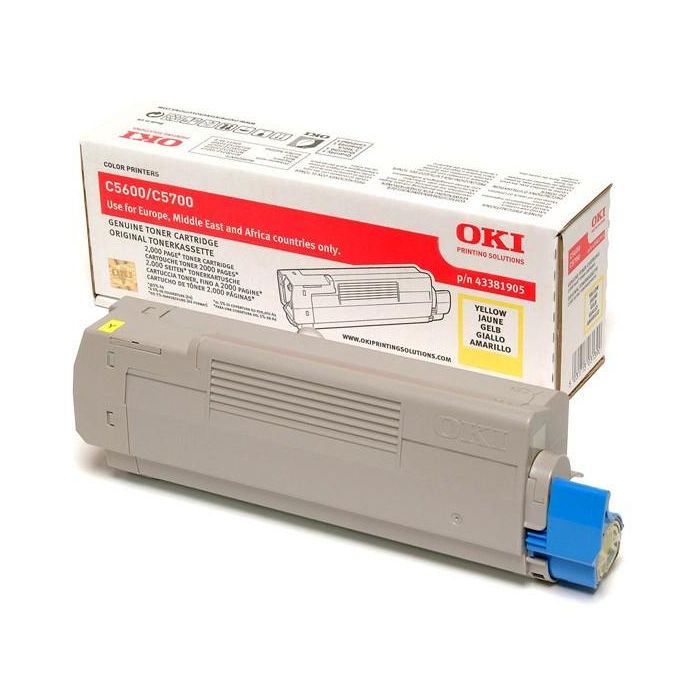 OKI C-5600/5700 Toner amarillo-Desc