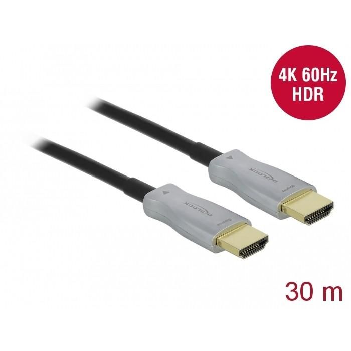 DELOCK Aktives Optisches Kabel HDMI 4K 60Hz 30m 1