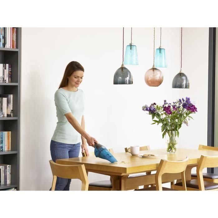Aspirador de mano Black+Decker RECOGETODO 7,2V sin cable, apto para líquidos y sólidos, batería de litio, depósito translúcido - AZU/TRA 2 Aspirador de mano Black+Decker RECOGETODO 7,2V sin cable, apto para líquidos y sólidos, batería de litio, depósito translúcido - AZU/TRA 2
