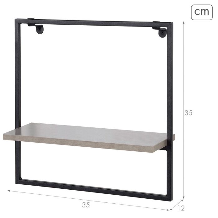 Estante Max Home Hierro Madera MDF 35 x 35 x 12 cm (6 Unidades) 3