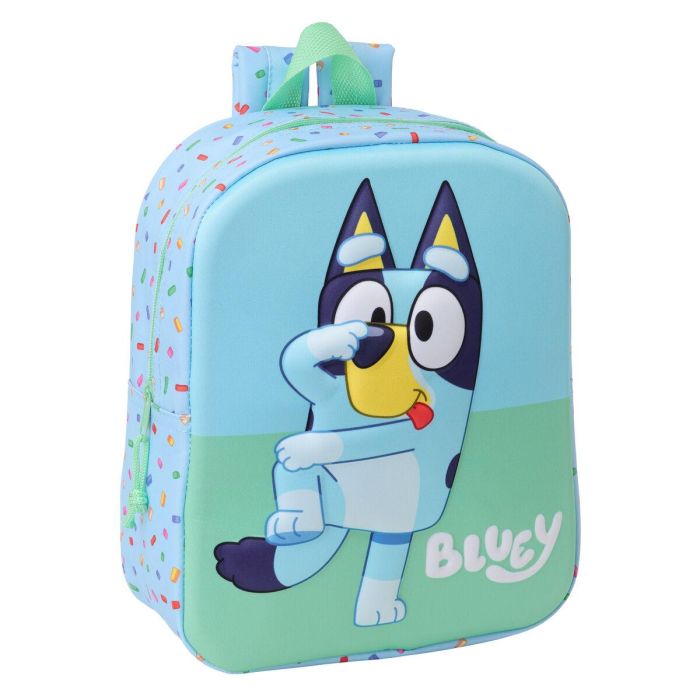 Mochila Escolar Bluey Azul 22 x 27 x 10 cm