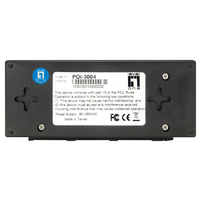 Level One Inyector PoE Gigabit 30W POI-3004 (2 Unidades) 2