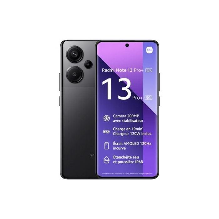 Smartphone Xiaomi Redmi Note 13 Pro+ NFC 8GB/ 256GB/ 6.67"/ 5G/ Negro Smartphone Xiaomi Redmi Note 13 Pro+ NFC 8GB/ 256GB/ 6.67"/ 5G/ Negro