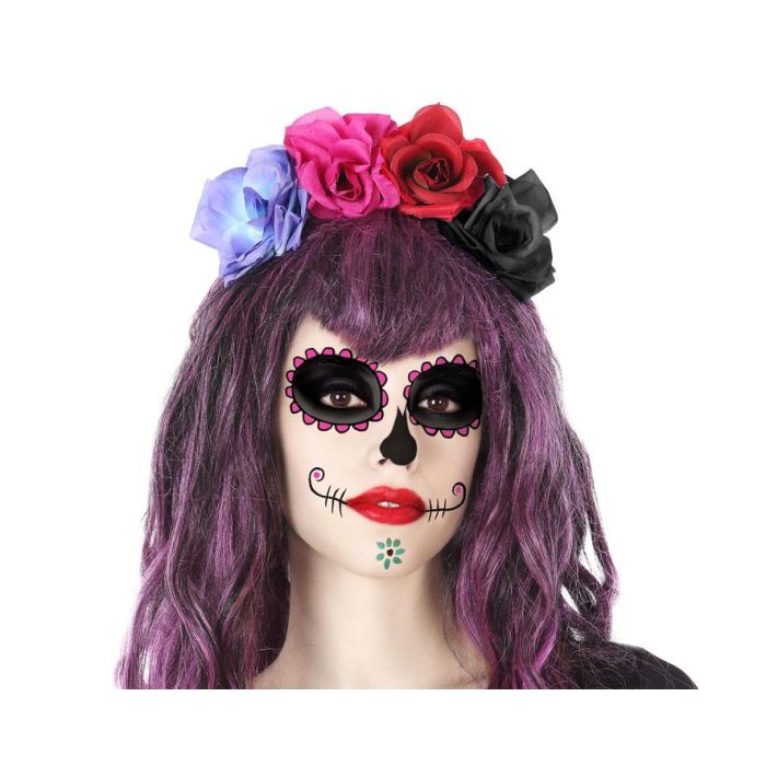 Diadema Catrina Halloween Mujer Adulto