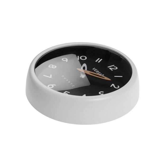 Reloj de Pared Versa Blanco Negro Plástico 3 Reloj de Pared Versa Blanco Negro Plástico 3