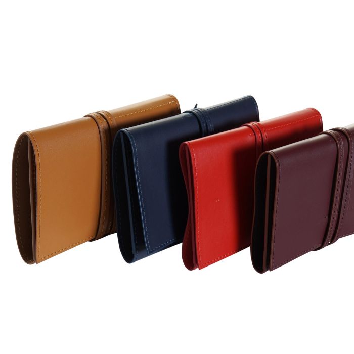 DKD Home Decor Organizador de Cables Pu, 29.5x14x1 cm, Pack de 4 Unidades, Colores Surtidos Camel y Negro 1 DKD Home Decor Organizador de Cables Pu, 29.5x14x1 cm, Pack de 4 Unidades, Colores Surtidos Camel y Negro 1