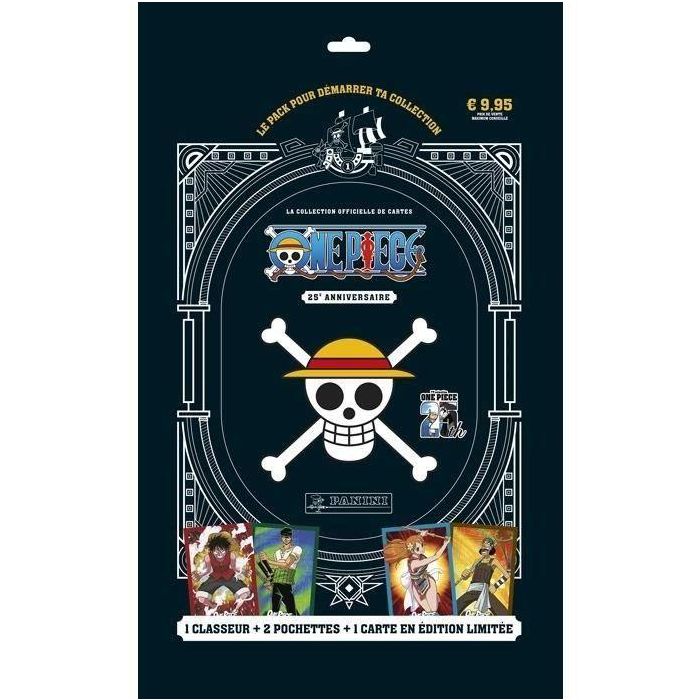 Pack de inicio - PANINI - One Piece TC 25th Anniversary - Carpeta - 2 bolsillos - 1 tarjeta de edición limitada 1 Pack de inicio - PANINI - One Piece TC 25th Anniversary - Carpeta - 2 bolsillos - 1 tarjeta de edición limitada 1