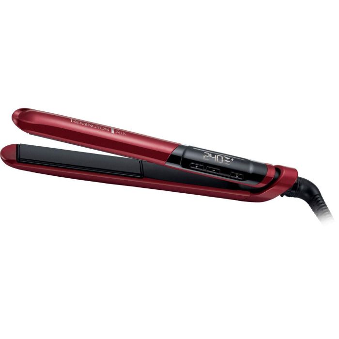 Remington S9600 Plancha de Pelo de Seda Cerámica Avanzada, Placas XL 110mm, Temp. 150-240°C, Calentamiento Rápido, Estuche 32