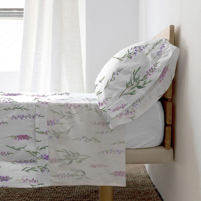 Juego de Sábanas HappyFriday Lavender Multicolor Cama de 80/90 4