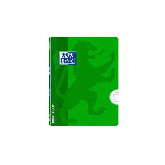 Libreta Grapada Oxford School Openflex A4 48H Cuadric.4X4 Verde 10 unidades