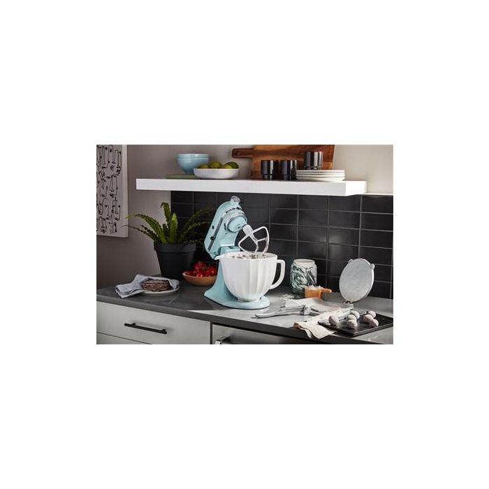 Kitchenaid Bol Cerámico 4,7 Litros Blanco, Apto para Microondas, Horno y Congelador, con Pico Vertedor y Asa 5 Kitchenaid Bol Cerámico 4,7 Litros Blanco, Apto para Microondas, Horno y Congelador, con Pico Vertedor y Asa 5