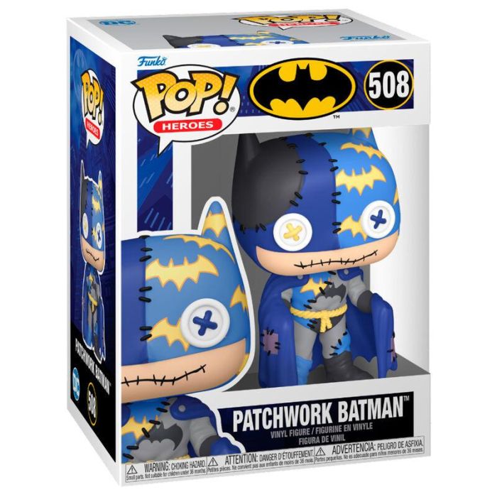 FUNKO Figura POP DC Comics Patchwork Batman de Vinilo 9cm