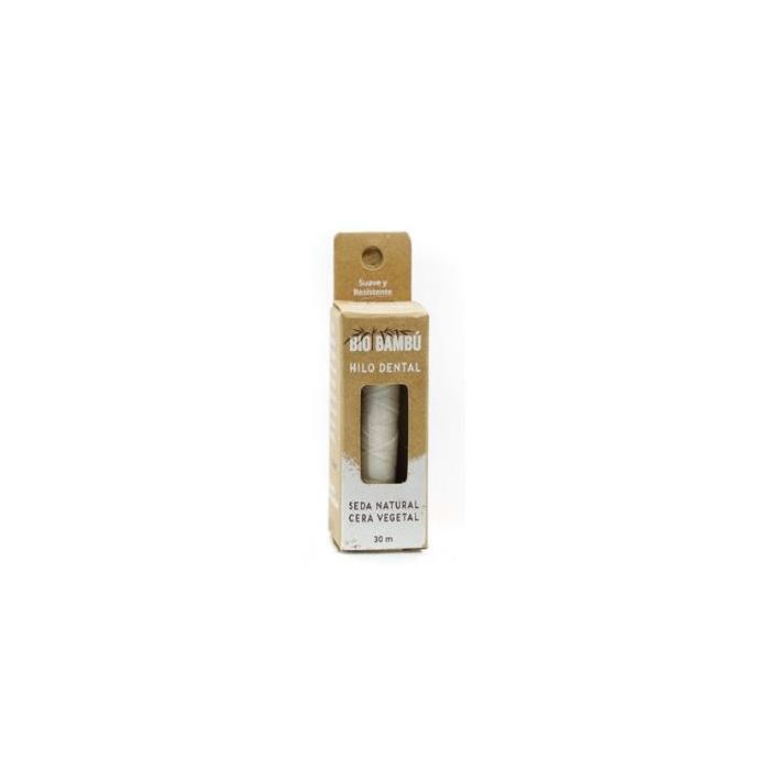 BIOBAMBU Hilo Dental de Seda Natural con Cera Vegetal 30 Metros – Alternativa Zero Waste, Vegano
