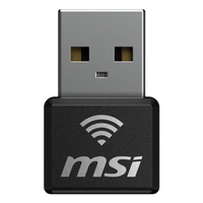 MSI Nano Adaptador Wifi6 USB GUAX18N - WiFi 6 (802.11ax), 2.4GHz/5GHz, USB 2.0, Compatible con Windows 10/11 12