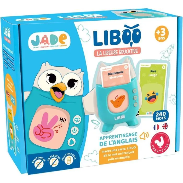 Liboo E-reader JADE JAD3301041415097 Francés Inglés 240 Palabras Juego Educativo Vocabulario Aprendizaje 1