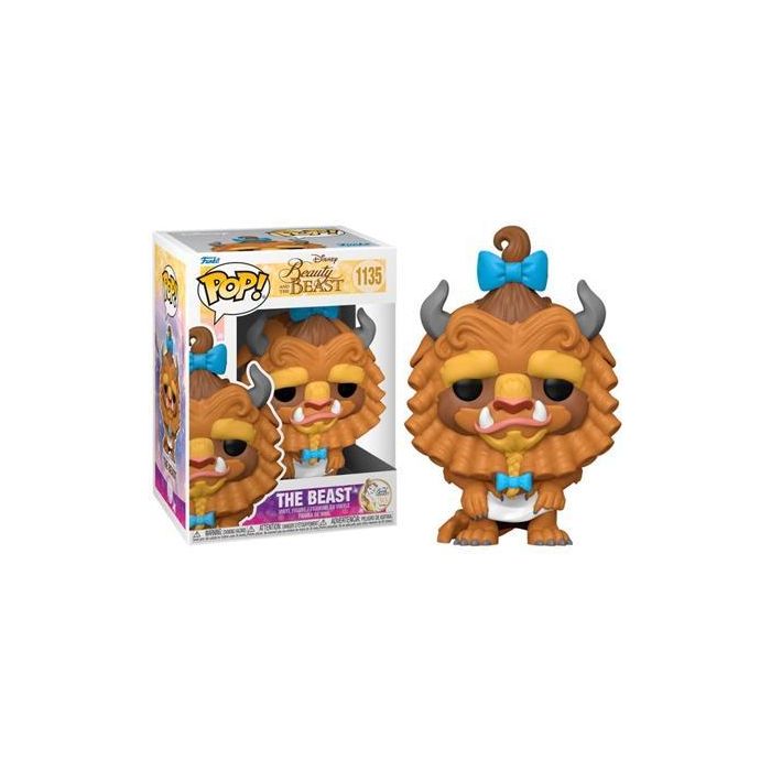 FUNKO Figura POP Disney La Bella y la Bestia Beast with Curls Figura Vinilo 9cm Caja Regalo