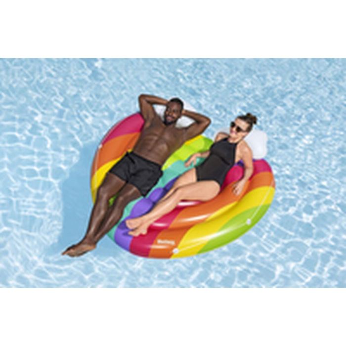 Bestway Isla Flotante Hinchable Arcoiris 175x163 cm Playa y Piscina 43722 16