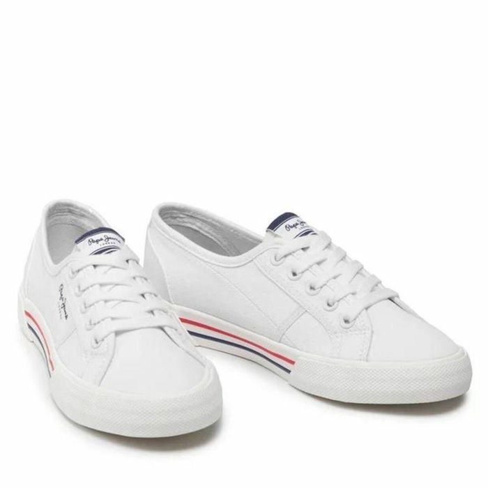Zapatillas Deportivas Mujer Pepe Jeans Brady Basic Blanco 2 Zapatillas Deportivas Mujer Pepe Jeans Brady Basic Blanco 2