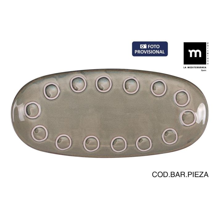 Fuente de Cocina La Mediterránea Almudena Gris Ovalado 33 x 14,8 x 2,7 cm (12 Unidades) 1 Fuente de Cocina La Mediterránea Almudena Gris Ovalado 33 x 14,8 x 2,7 cm (12 Unidades) 1
