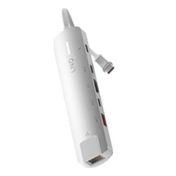 Hub USB Linq Byelements LQ49061 Blanco Gris 21 Hub USB Linq Byelements LQ49061 Blanco Gris 21