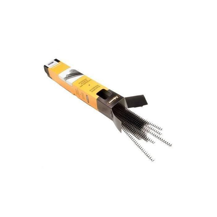 Fellowes Espiral Metálica Paso 5:1 12 mm A4 Negro Pack 100 Ud 0 Fellowes Espiral Metálica Paso 5:1 12 mm A4 Negro Pack 100 Ud 0