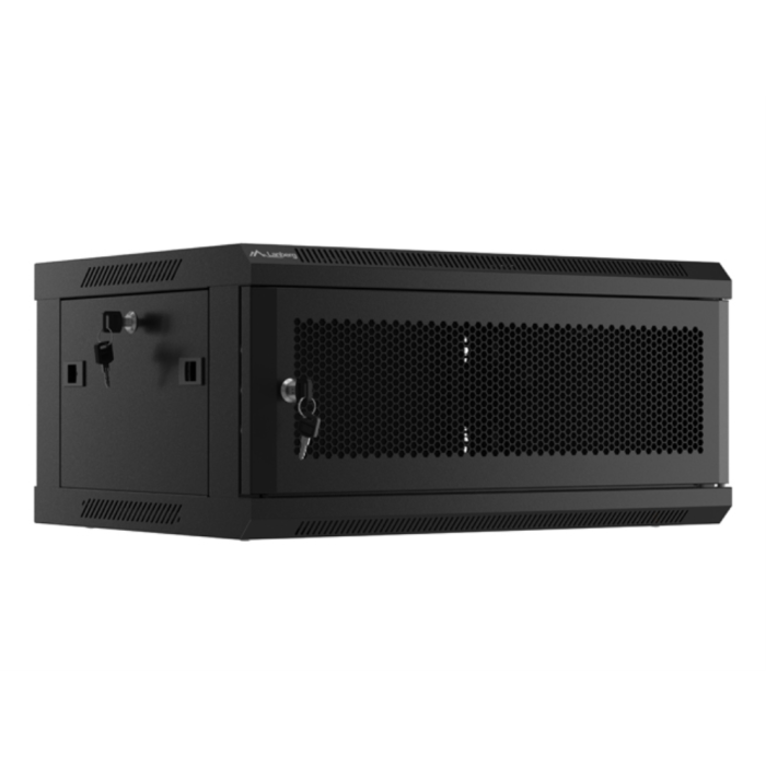 Lanberg WF01-6404-23B armario rack mural 4U, capacidad 60 kg, IP20, Negro