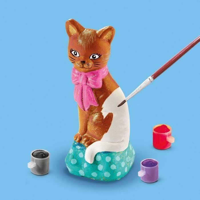 Moldura y pintura - Gato - Pasatiempos creativos - SES CREATIVE - Para hacer gatos con 6 colores de pintura. 2 Moldura y pintura - Gato - Pasatiempos creativos - SES CREATIVE - Para hacer gatos con 6 colores de pintura. 2