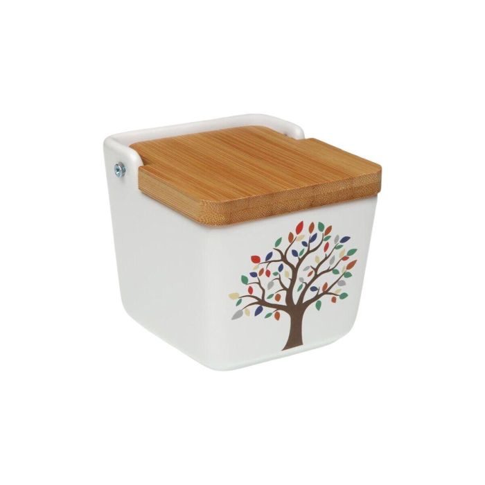 Salero con Tapa Versa Cerámica Árbol 8,8 x 8,5 x 8,8 cm 1 Salero con Tapa Versa Cerámica Árbol 8,8 x 8,5 x 8,8 cm 1