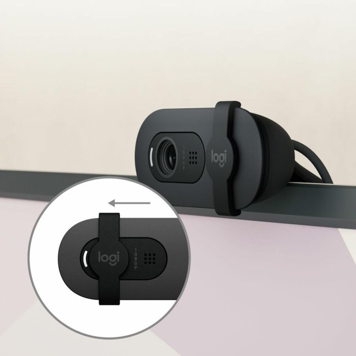 Logitech Brio 105 Business Webcam 1080p con Obturador de Privacidad, Micrófono y Plug-and-Play. Ideal para Empresas, compatible con Windows, macOS, Google Meet. 23