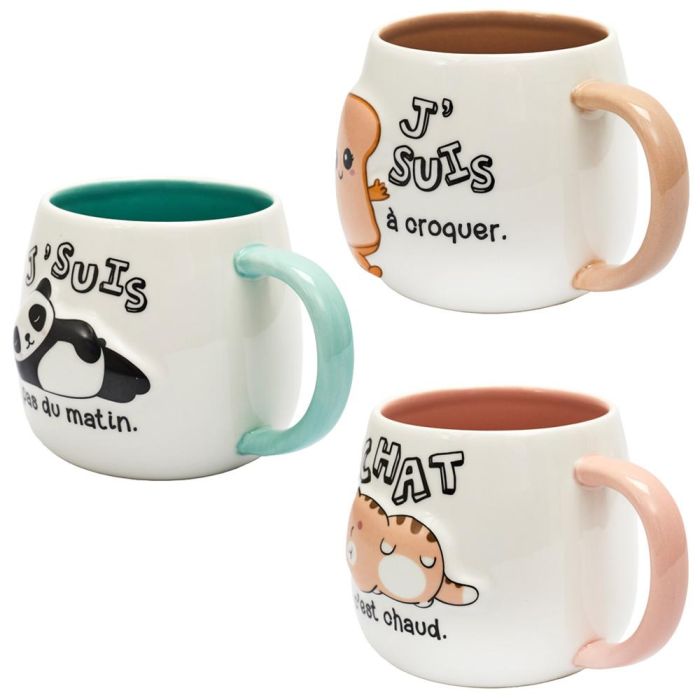 Mug Relieve Kawaii 400 Ml The Concept Factory 2 Mug Relieve Kawaii 400 Ml The Concept Factory 2