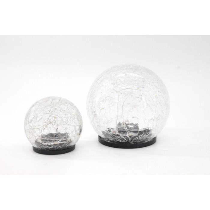 GALIX Esfera solar - Efecto cristal roto - Ø 15cm 1 GALIX Esfera solar - Efecto cristal roto - Ø 15cm 1