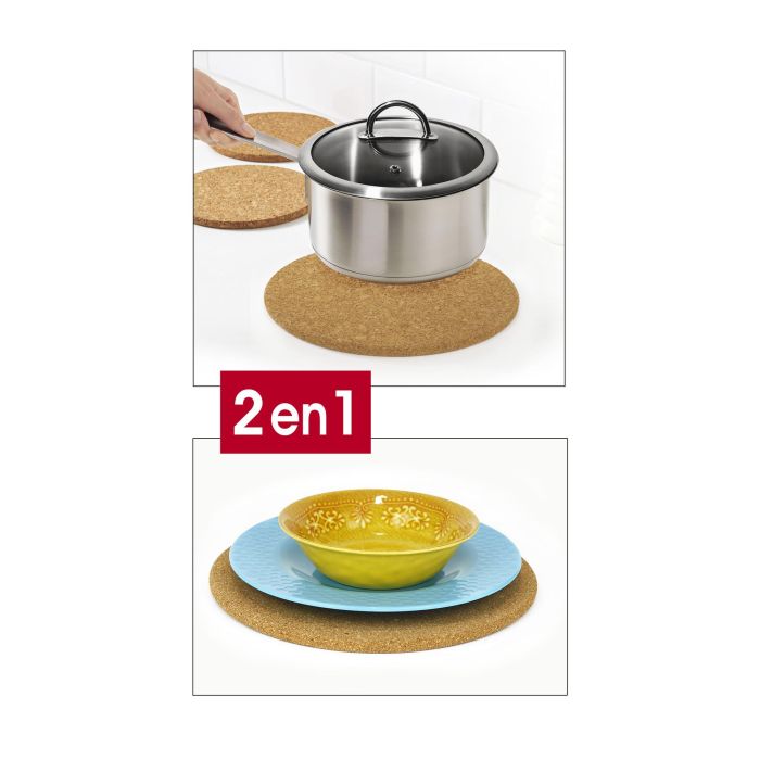 Privilege Salvamantel Bajoplato de Corcho 32 cm (Pack de 48) (12 Unidades)