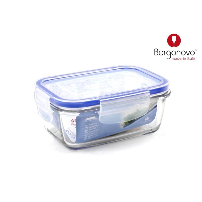 Borgonovo Tarro Hermético Superblock Rectangular 14 cm x 10 cm (12 Unidades) Borgonovo Tarro Hermético Superblock Rectangular 14 cm x 10 cm (12 Unidades)