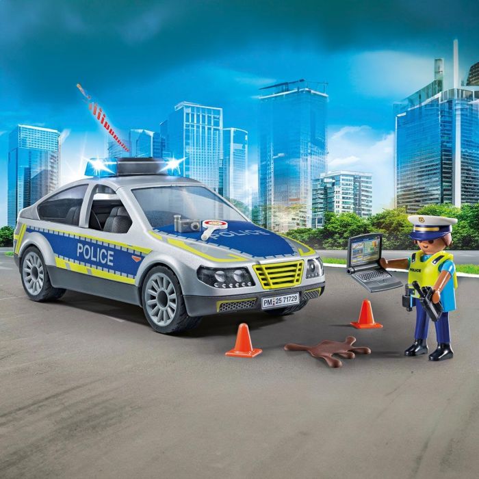 Playmobil Coche Patrulla Action Heroes 71729 con Luz y Sonido para Niños +4 Años