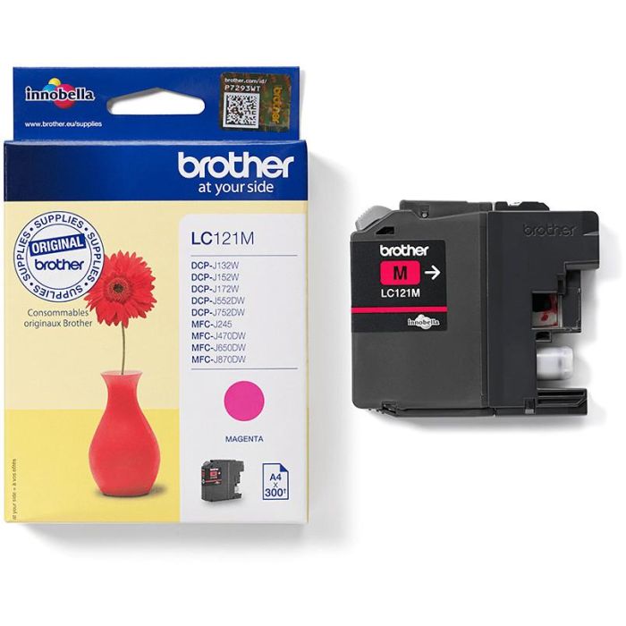 Brother Tinta LC-121M Magenta para MFC-J470DW J870DW DCP-J752DW 3 Brother Tinta LC-121M Magenta para MFC-J470DW J870DW DCP-J752DW 3