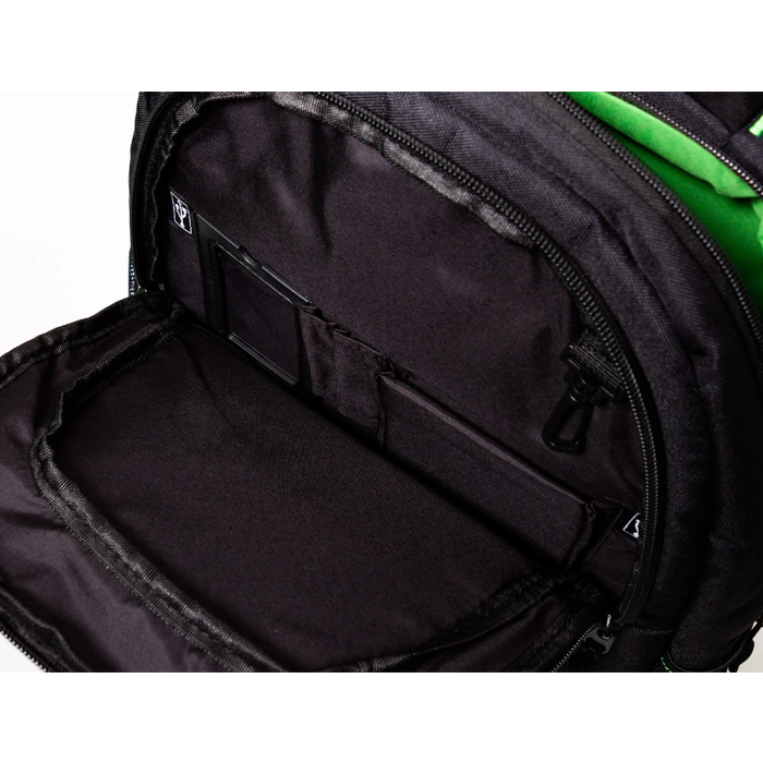 Q-connect Mochila para portátil 15,6" negra con dos bolsillos exteriores, asa y dimensiones 320x430x140 mm 3