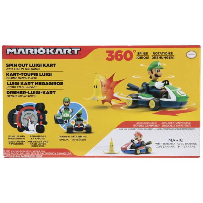 Figura Luigi Kart megagiros Mario Kart 6,5cm 3