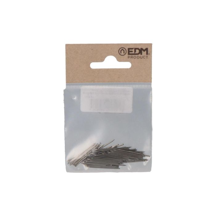 Edm Punta Aguja de Acero para Tapeta - Pack de 100 Unidades de 2,5 cm 1 Edm Punta Aguja de Acero para Tapeta - Pack de 100 Unidades de 2,5 cm 1