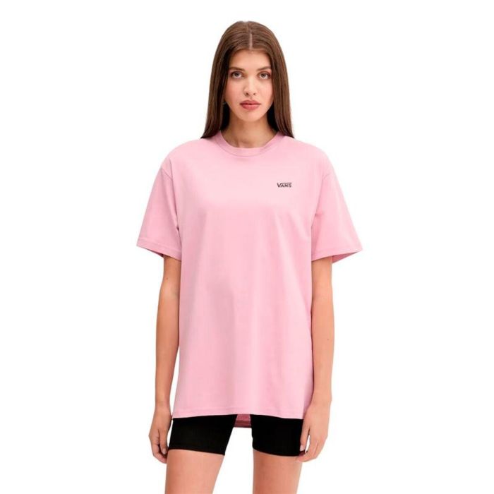 Camiseta de Manga Corta Mujer Vans Rosa L 0 Camiseta de Manga Corta Mujer Vans Rosa L 0