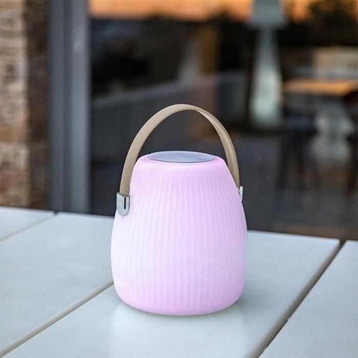 Lámpara altavoz bluetooth inalámbrico - LUMISKY - MINI MAY PLAY - H23 cm - LED blanco y multicolor regulable 5 Lámpara altavoz bluetooth inalámbrico - LUMISKY - MINI MAY PLAY - H23 cm - LED blanco y multicolor regulable 5