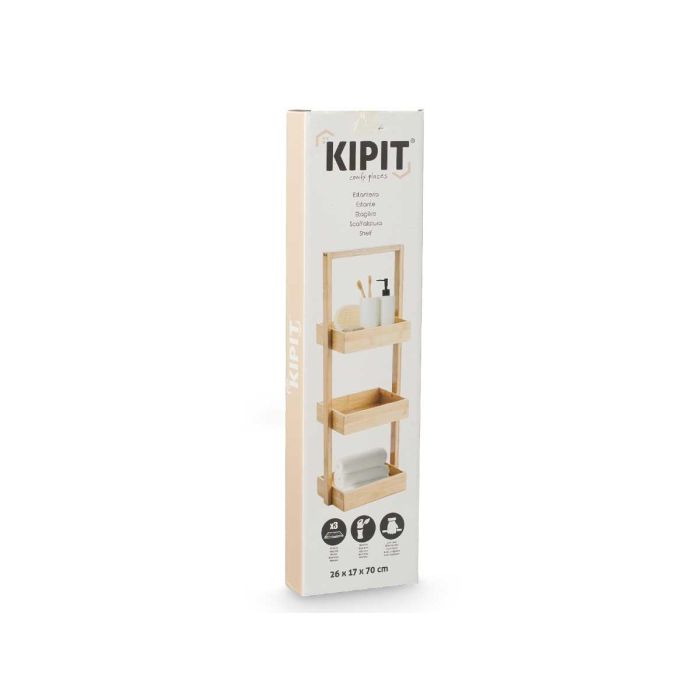 Estanteria Triple Bambu Asa Kipit 26X70CM (6 Unidades) 2 Estanteria Triple Bambu Asa Kipit 26X70CM (6 Unidades) 2