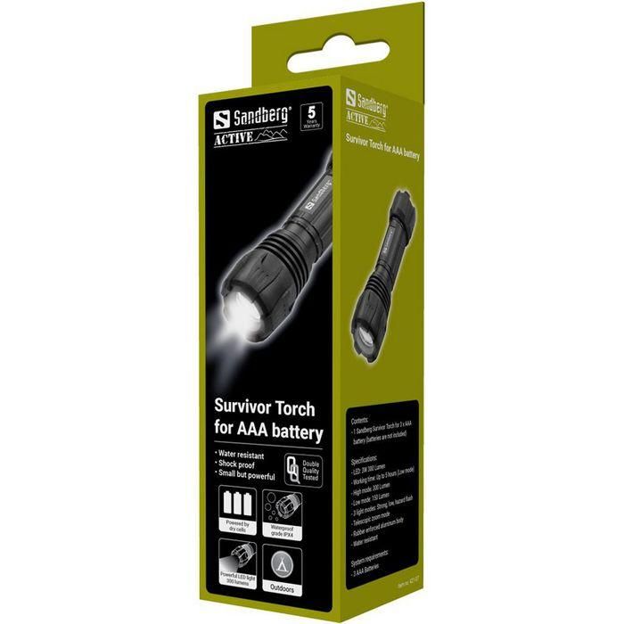 Sandberg Survivor Torch for AAA battery 3 Sandberg Survivor Torch for AAA battery 3