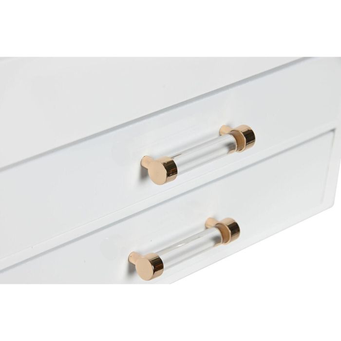 DKD Home Decor Joyero Moderno Blanco Crema 18 x 14 x 23 cm Acrylic 1 DKD Home Decor Joyero Moderno Blanco Crema 18 x 14 x 23 cm Acrylic 1