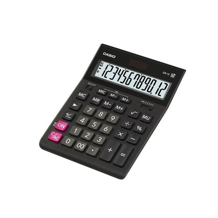 Casio Calculadora De Oficina Sobremesa 12 Dígitos Negro