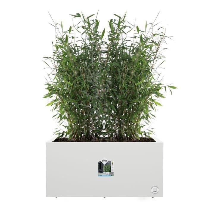 Jardinera Elho Vivo Next Long 60 - Blanco - L 59 x B 30 x H 29 cm - interior/exterior - 100% reciclado 2