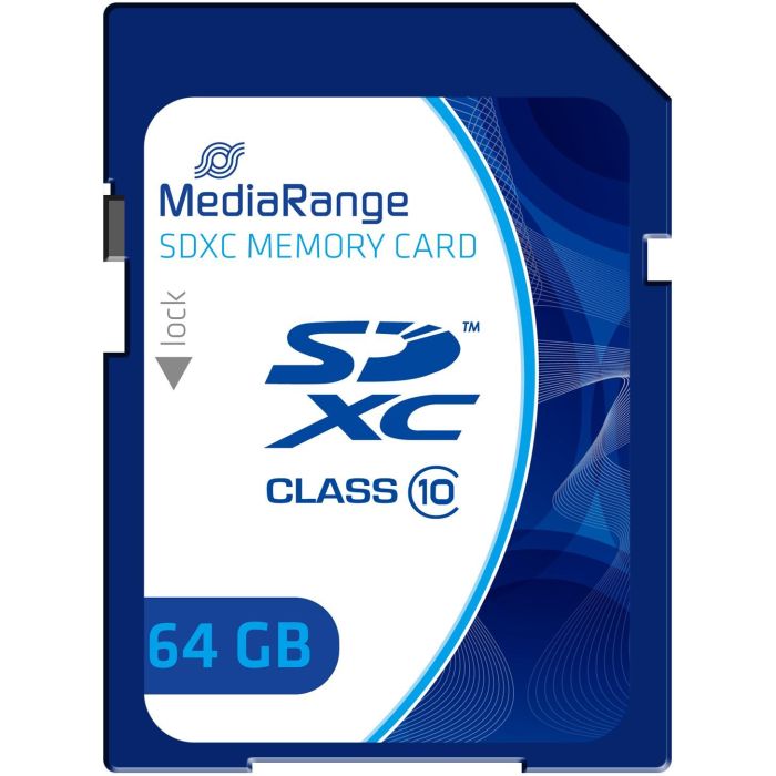 MediaRange MR965 Tarjeta SDXC de 64GB Clase 10, 60 MB/s Lectura, 15 MB/s Escritura 2